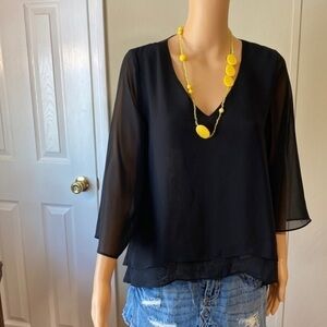 Jennifer‎ Lopez black top size xs